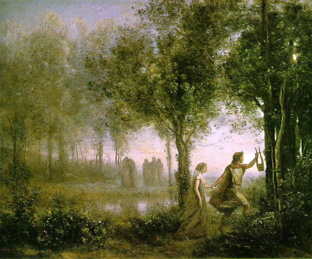 orpheus leading eurydice from the underworld